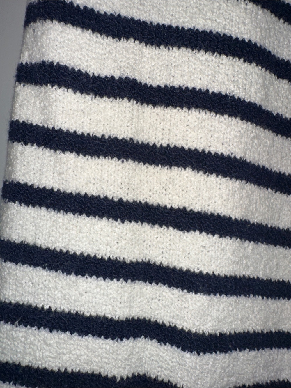Cream & Navy Striped Knit Polo Dress - Picture 6 of 7